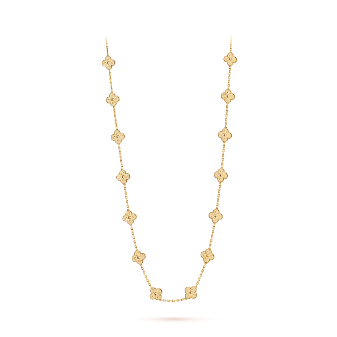 Chloé ™ - Collier Floral En Or Élégant
