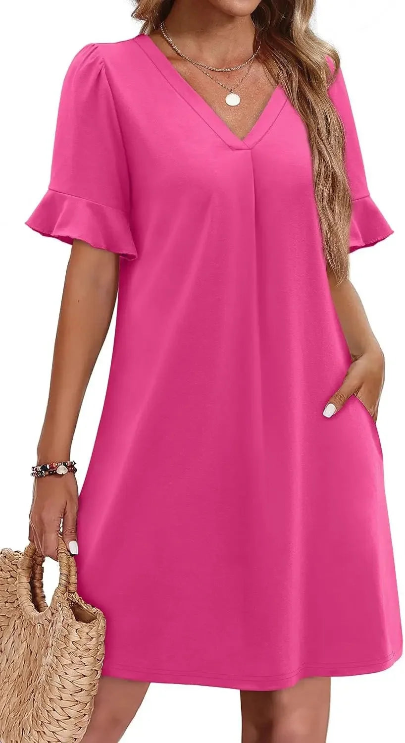 Chloé ™ - Robe D'été Chic Avec Poches