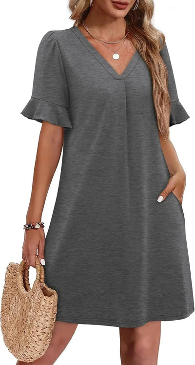 Chloé ™ - Robe D'été Chic Avec Poches