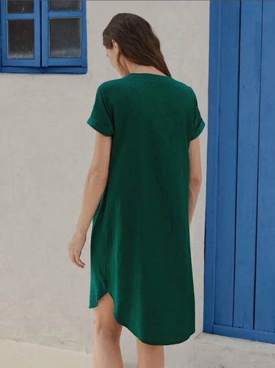 Chloé ™ - Robe D'été Chic Longue En Lin Et Coton