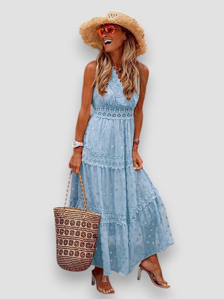 Chloé™ — Robe Longue Boho Chic Élégante