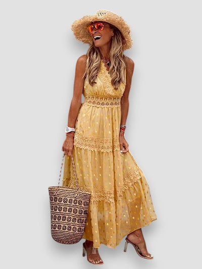 Chloé™ — Robe Longue Boho Chic Élégante