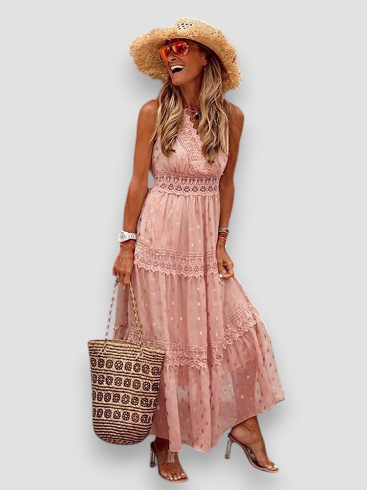 Chloé™ — Robe Longue Boho Chic Élégante