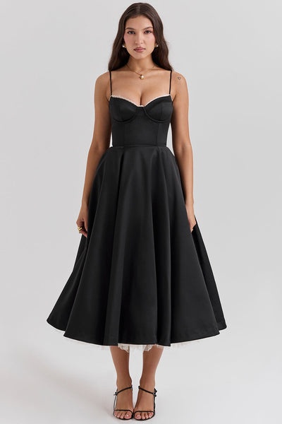 Chloé™ — Robe Midi Femme Élégante avec Poches
