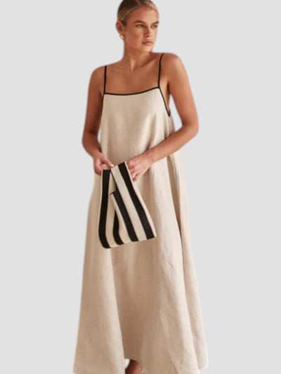 Clara™ - Robe Longue Élégante en Lin Confortable