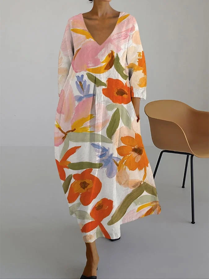 Clara™ - Robe Longue Femme Élégante Et Confortable