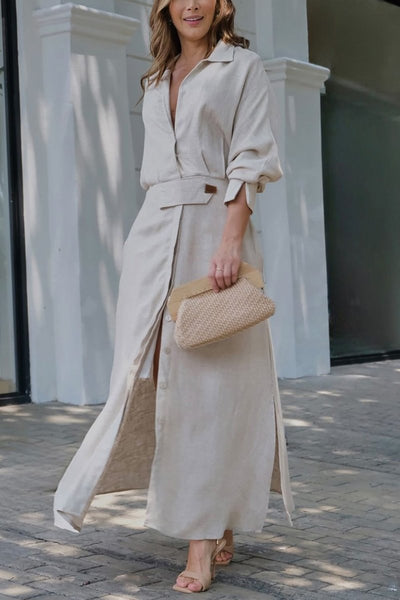 Clara ™ - Robe Longue Été Confortable en Lin
