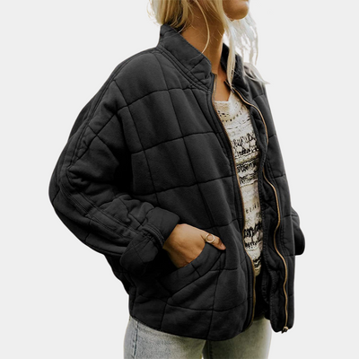 Delphine™ — Blazer Noir Élégant et Confortable
