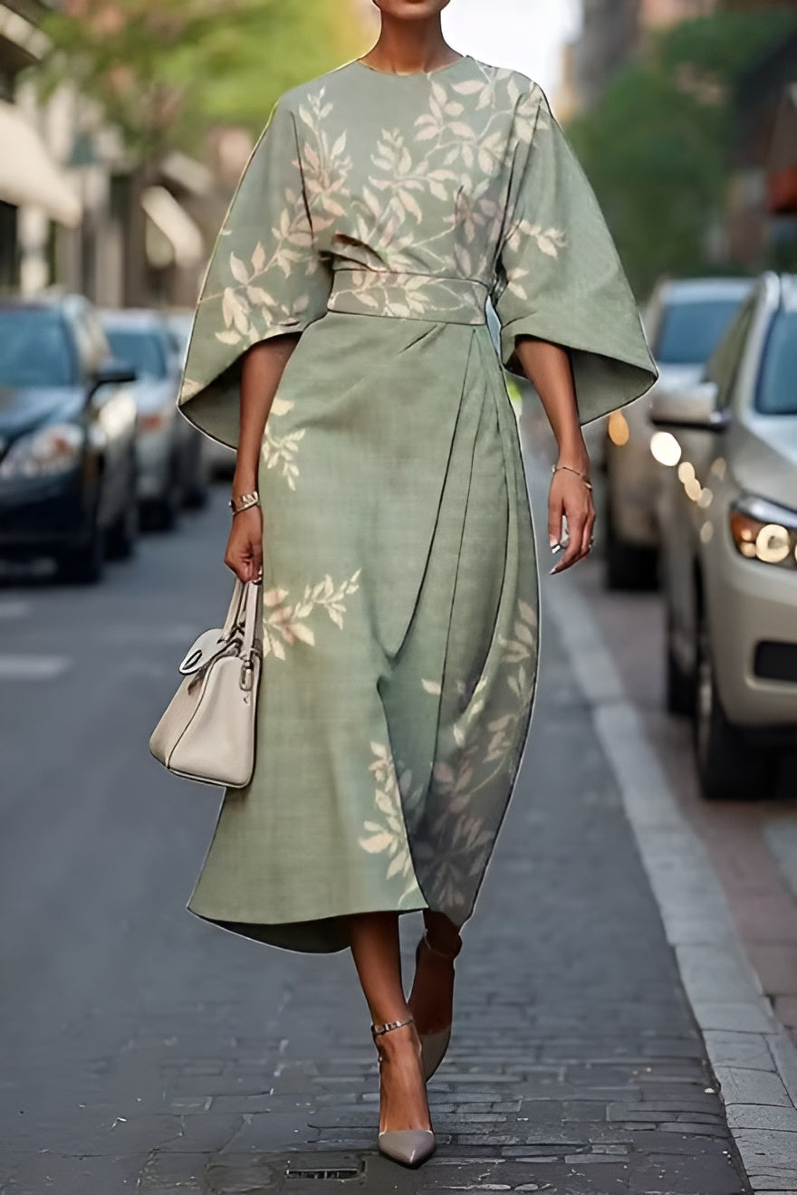 Elin ™ Robe Longue Femme - Élégance Florale et Confort Quotidien