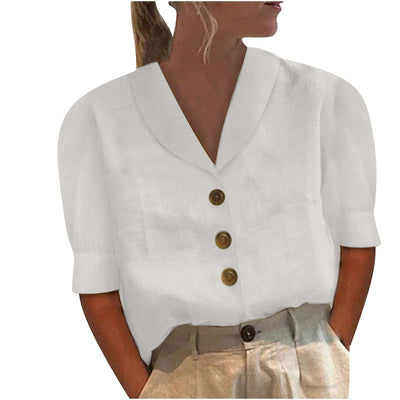 Élodie ™ - Blouse Femme Chic Détail Noué