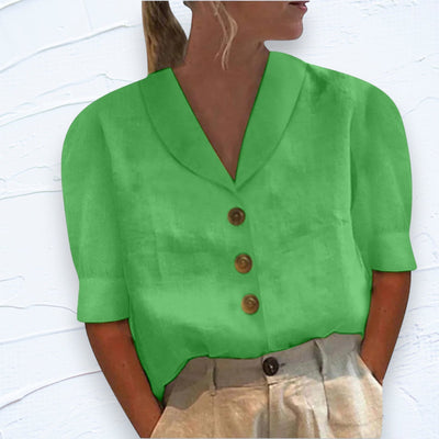 Élodie ™ - Blouse Femme Chic Détail Noué