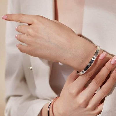 Élodie ™ - Bracelet Éternité Zirconia Hypoallergénique
