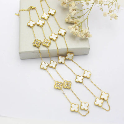 Élodie ™ - Collier Floral Hypoallergénique en Acier Inoxydable