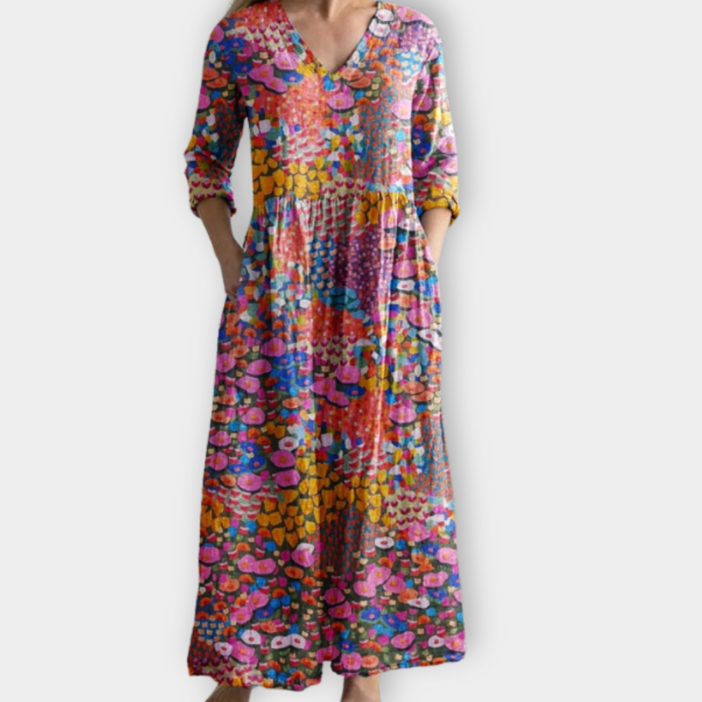 Élodie ™ - Robe Longue Bohème Été Confortable