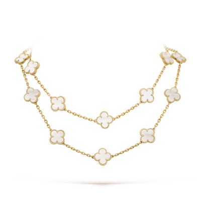 Élodie ™ — Collier Femme Trèfle Floral Élégance