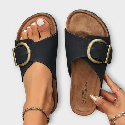 Émilie™ - Sandales Femme Confortables en Liège