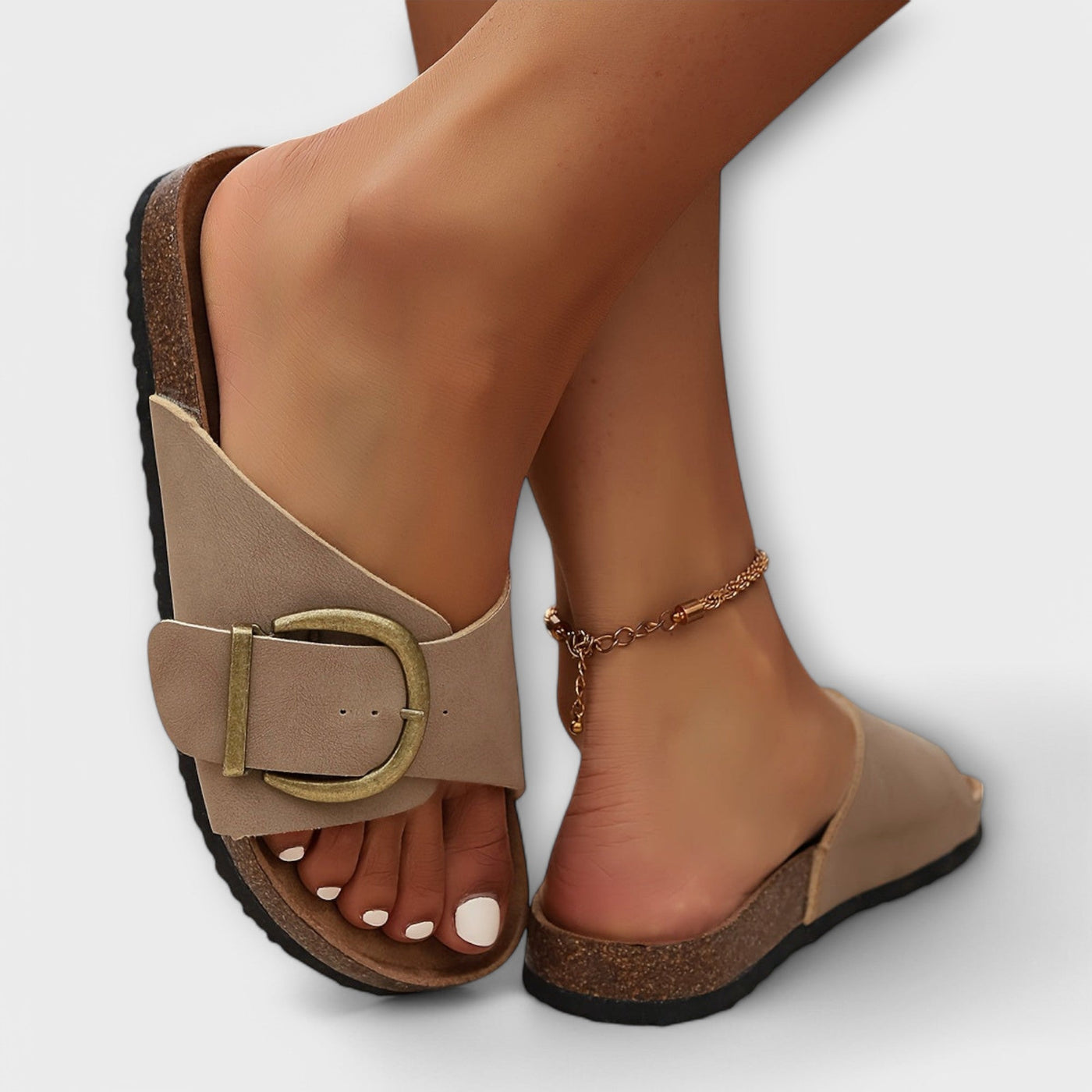 Émilie™ - Sandales Femme Confortables en Liège