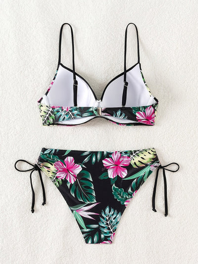Fiora™ - Bikini Élégant Avec Soutien Tropical