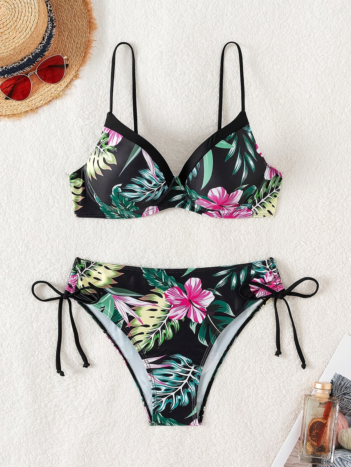 Fiora™ - Bikini Élégant Avec Soutien Tropical