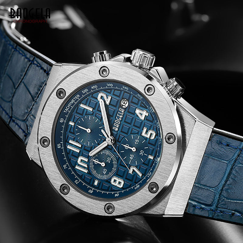 Lucas™ - Montre Homme Chronographe Élégante, Confort et Style