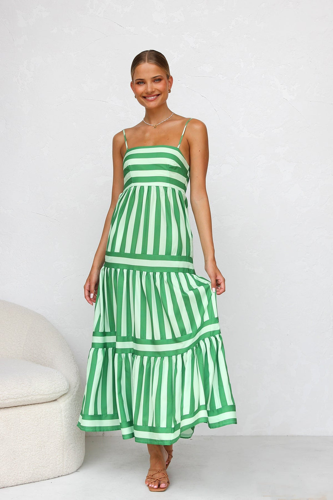 Vert et blanc / S