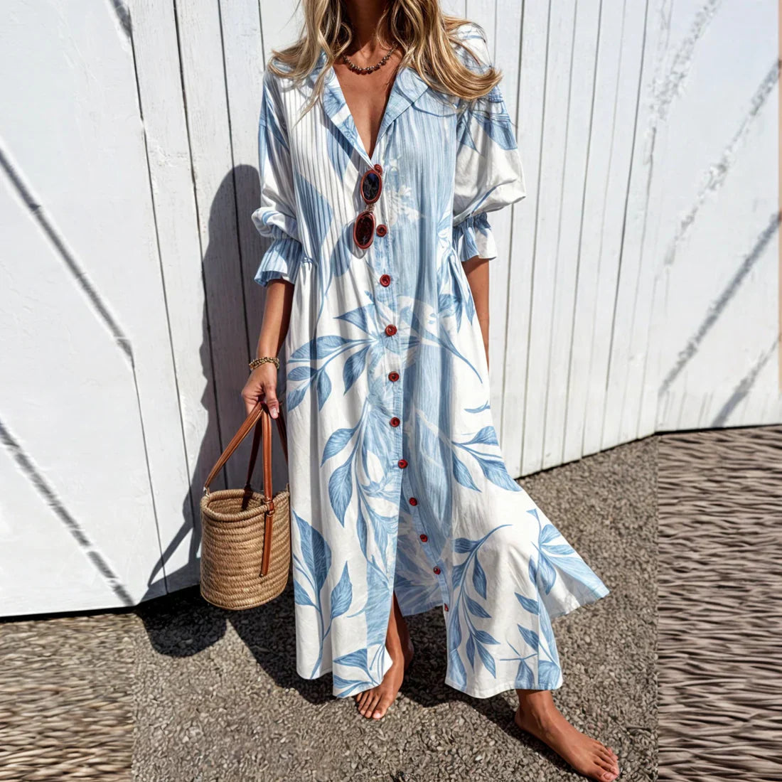 Blanc/bleu / S