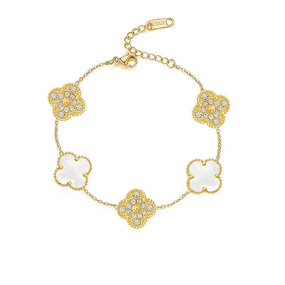 Léa ™ - Bracelet Élégant en Zirconium Hypoallergénique