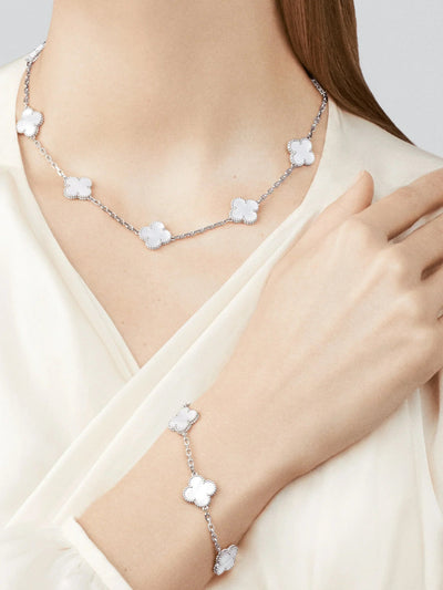 Léa ™ - Collier Floral Acier Inoxydable Hypoallergénique