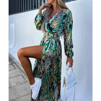 Léa ™ - Robe Longue Fleurie Été Élégante