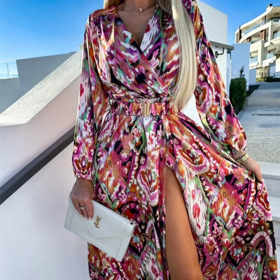 Léa ™ - Robe Longue Fleurie Été Élégante