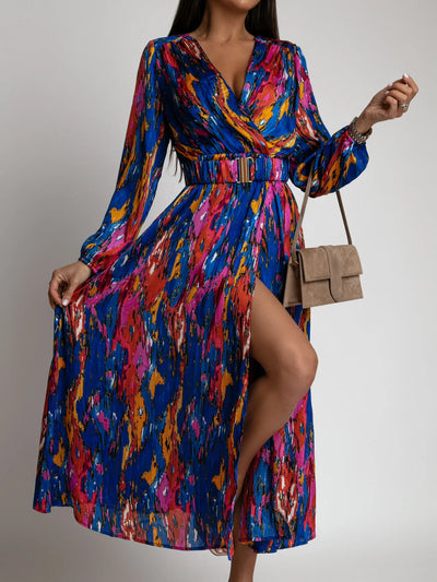 Léa ™ - Robe Longue Fleurie Été Élégante