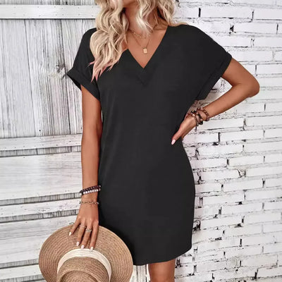 Léa ™ - Robe Midi Chic Confortable et Élégante