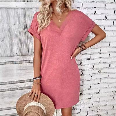 Léa ™ - Robe Midi Chic Confortable et Élégante
