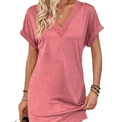 Léa ™ - Robe Midi Chic Confortable et Élégante