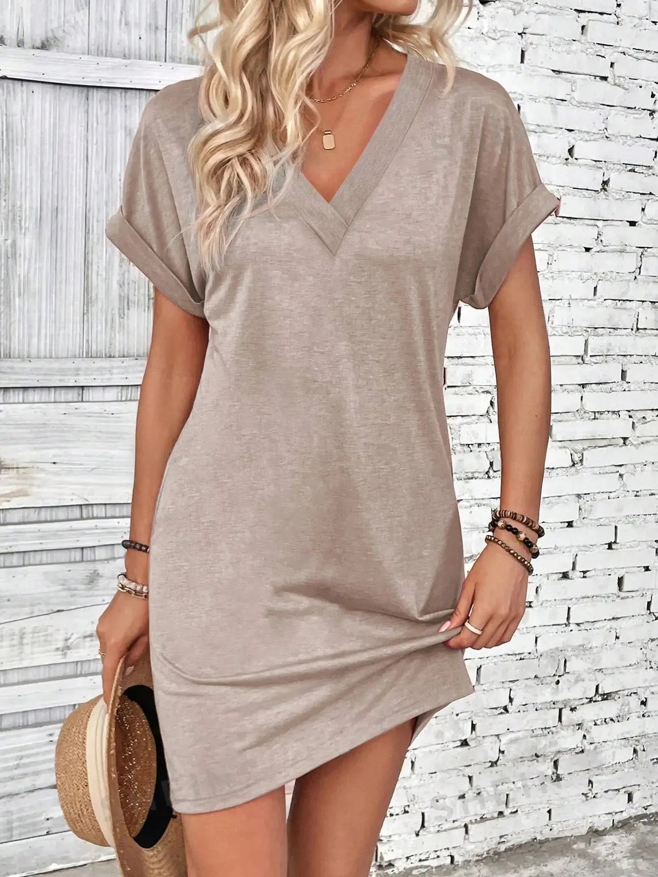 Léa ™ - Robe Midi Chic Confortable et Élégante