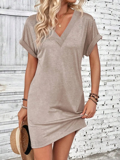 Léa ™ - Robe Midi Chic Confortable et Élégante