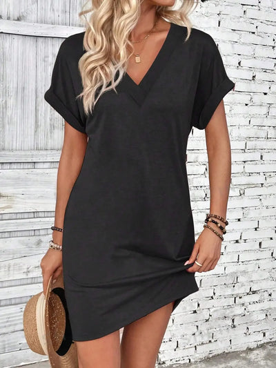 Léa ™ - Robe Midi Chic Confortable et Élégante