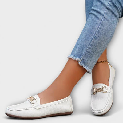 Christina™ — Mocassins Noir Élégants & Confortables