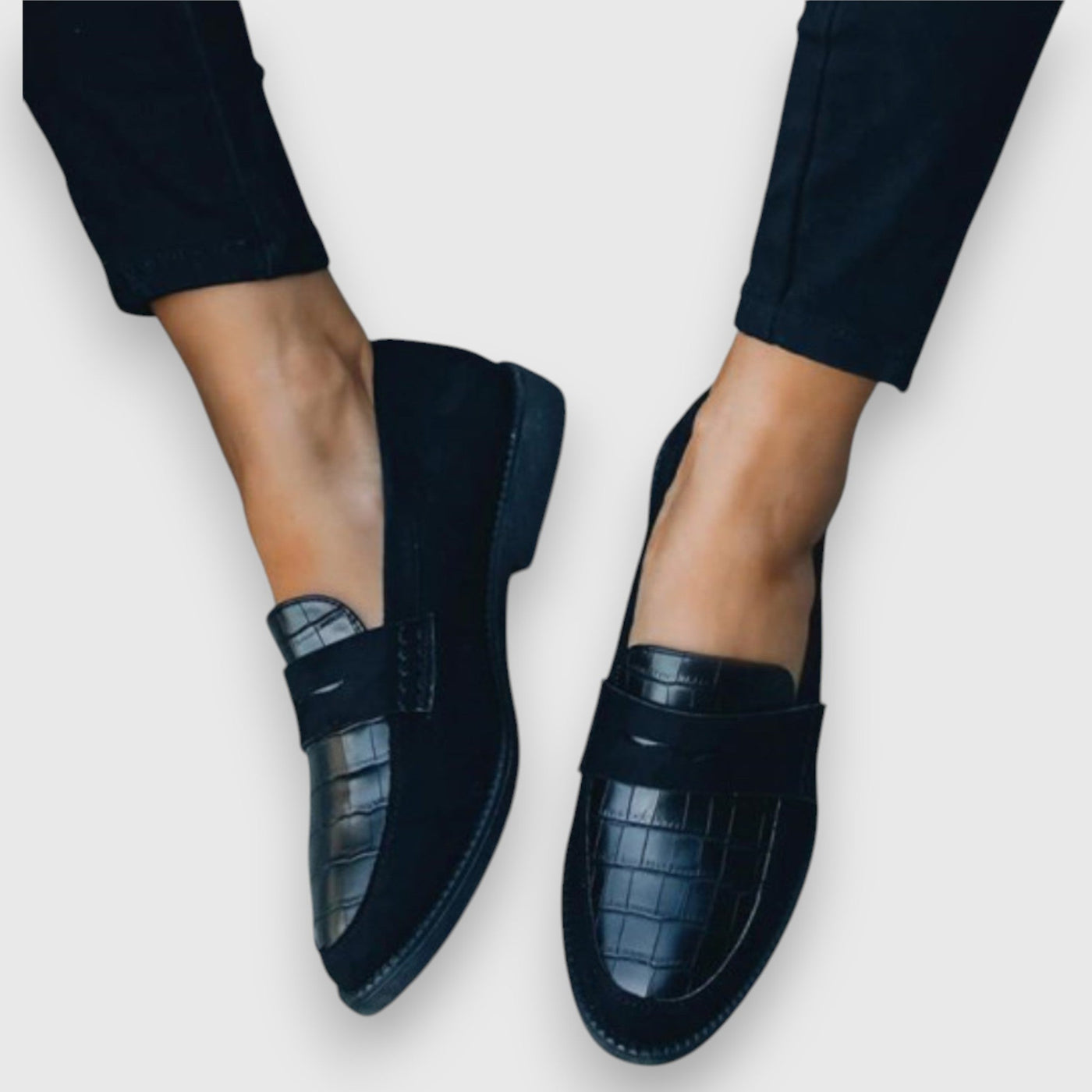 Liny™ - Mocassins Élégants Noir Confortables