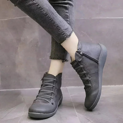 Lucie™ - Bottes Hiver Noires Étanches et Confortables