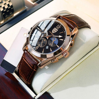 Jean™ - Montre Homme Luxe Élégante Avec Design Minimaliste