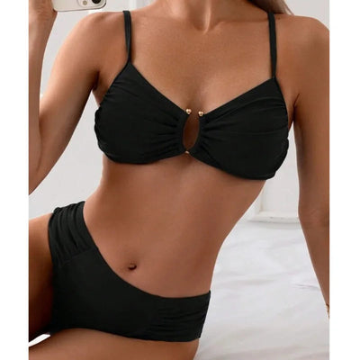 Milena™ - Bikini Élégant avec Détails Dorés