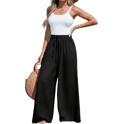 Liv™ - Pantalon Fluide Femme Taille Haute Élégant Et Confortable