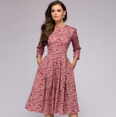 Ingrid ™ Robe Longue Femme - Élégance Florale Pour Soirées et Quotidien