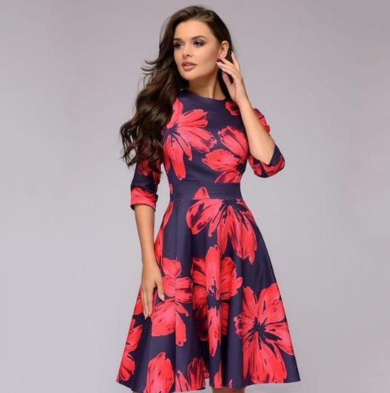 Ingrid ™ Robe Longue Femme - Élégance Florale Pour Soirées et Quotidien