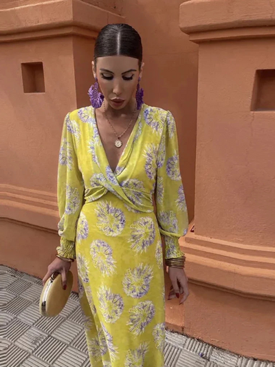 Robe D'Été Femme Longue Florale, Légère Et Chic - Marisella™