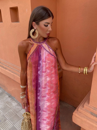 Robe D'Été Femme Luciana™ - Design Tie-Dye, Confort Optimal, Élégance Intemporelle
