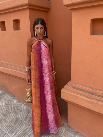 Robe D'Été Femme Luciana™ - Design Tie-Dye, Confort Optimal, Élégance Intemporelle