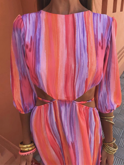 Robe Élégante Femme Sans Dos, Design Audacieux, Satin Premium - Allegra™