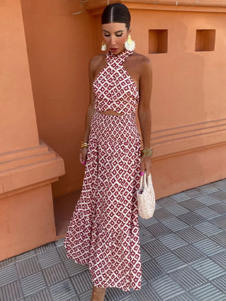 Robe Midi Femme Élégante Off-Shoulder Tissu Léger Confortable | Raffaella™